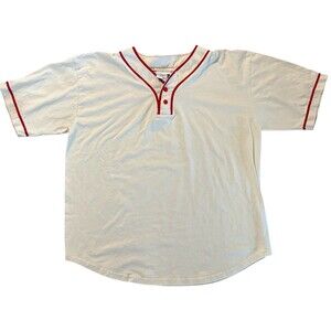 Vintage Badger Sport Off White Jersey Size XXL Made In USA